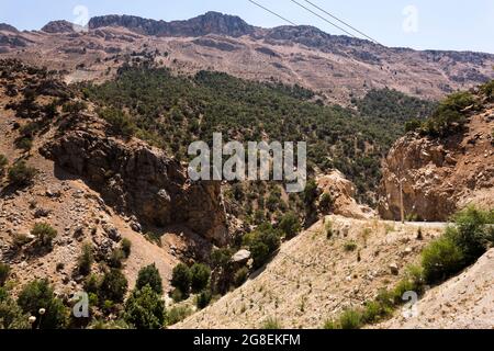 Vermutlich altes 'Persisches Tor', Alexander der große Kampf mit Persien, Zagros Berge, Vorort von Yasuj, Iran, Persien, Westasien, Asien Stockfoto