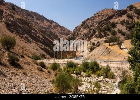 Vermutlich altes 'Persisches Tor', Alexander der große Kampf mit Persien, Zagros Berge, Vorort von Yasuj, Iran, Persien, Westasien, Asien Stockfoto