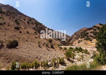 Vermutlich altes 'Persisches Tor', Alexander der große Kampf mit Persien, Zagros Berge, Vorort von Yasuj, Iran, Persien, Westasien, Asien Stockfoto