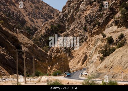 Vermutlich altes 'Persisches Tor', Alexander der große Kampf mit Persien, Zagros Berge, Vorort von Yasuj, Iran, Persien, Westasien, Asien Stockfoto