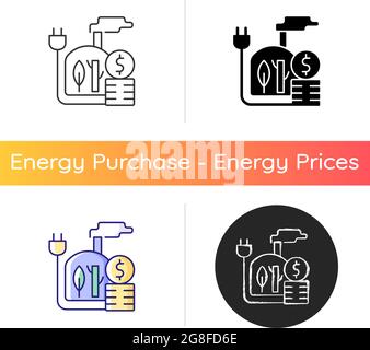 Symbol für den Preis von Biomasse-Energie Stock Vektor