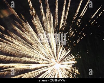 Fuochi d’artificio, Quezaltepeque, El Salvador C.A. Stockfoto
