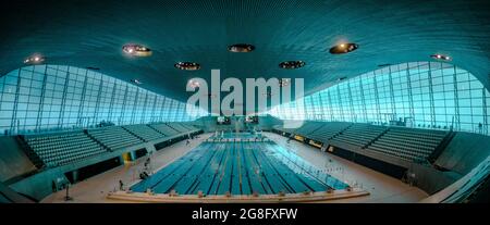 London Aquatics Centre, Stratford, London, England, Vereinigtes Königreich, Europa Stockfoto