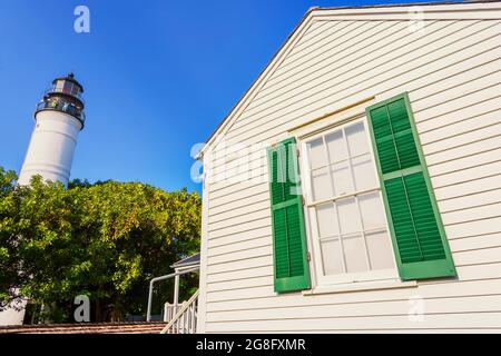 Leuchtturm, Key West, Florida, USA, Nordamerika Stockfoto