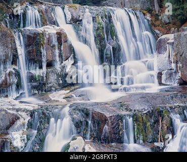 Katahdin Stream Falls, Baxter State Park, Millinocket, Maine, USA, Nordamerika Stockfoto