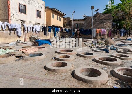 Färbegruben, Kano, Kano State, Nigeria, Westafrika, Afrika Stockfoto