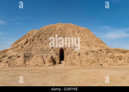 Ziggurat, alte assyrische Stadt Ashur (Assur), UNESCO-Weltkulturerbe, Irak, Naher Osten Stockfoto