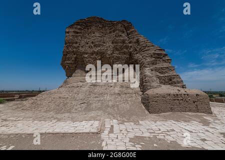 Ziggurat von Dur-Kurigalzu, Irak, Naher Osten Stockfoto