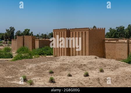 Ziggurat von Dur-Kurigalzu, Irak, Naher Osten Stockfoto