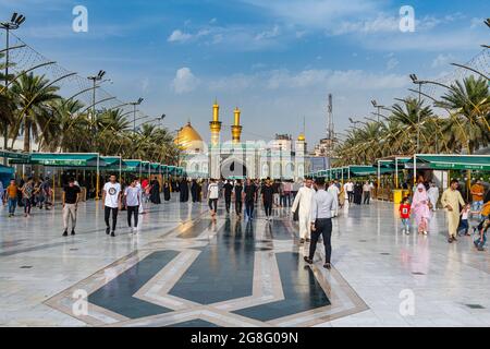 Imam Hussein Heiliger Schrein, Kerbala, Irak, Naher Osten Stockfoto