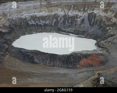 Parque Nacional Volcán Poas, Costa Rica Stockfoto