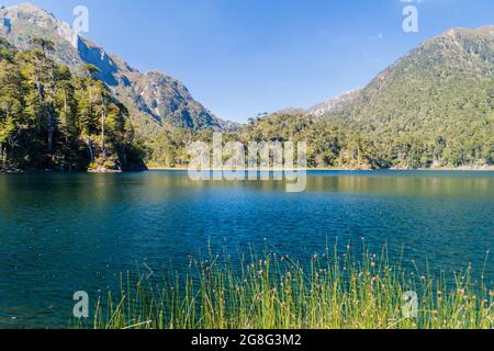 Laguna Toro See im Nationalpark Huerquehue, Chile Stockfoto