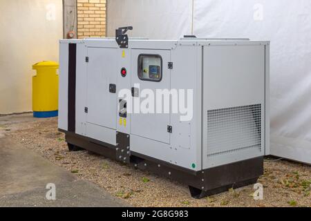 Elektrischer Hilfsstromgenerator für den Notfall Stockfoto