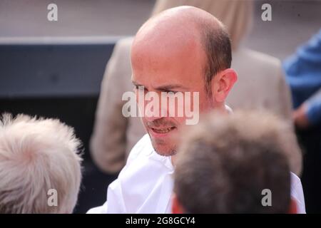 Danzig, Polen. Juli 2021. Stellvertretender Vorsitzender Borys Budka in der Altstadt von Danzig.Treffen von Donald Tusk mit den Unterstützern der Platforma Obywatelska. Kredit: SOPA Images Limited/Alamy Live Nachrichten Stockfoto