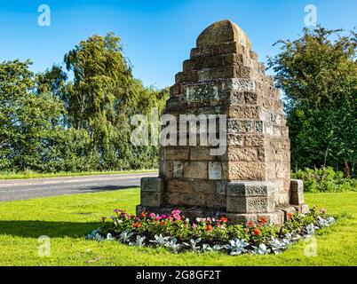 Schlacht von Prestonpans Denkmal, die 1745 Cairn, Prestonpans, East Lothian, Schottland, VEREINIGTES KÖNIGREICH Stockfoto