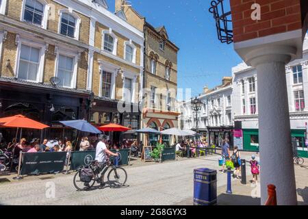 Rendezvous Street, Folkestone, Kent, Großbritannien Stockfoto