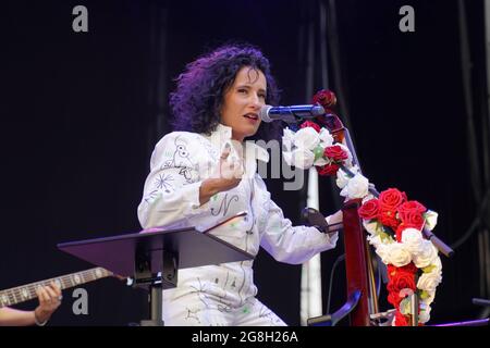 Madrid, Spanien. Juli 2021. Nesrine Konzert im 'Las Noches del Botanico' in Madrid, Dienstag, 20. Juli 2021 Credit: CORDON PRESS/Alamy Live News Stockfoto