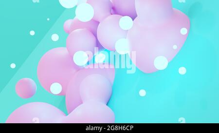 Farbenfroher abstrakter Hintergrund. 3D-Illustration Stockfoto