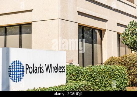 Sep 26, 2020 Mountain View / CA / USA - Polaris Wireless Headquarters in Silicon Valley; Polaris Wireless, Inc. Entwickelt softwarebasierte Standortsystyste Stockfoto