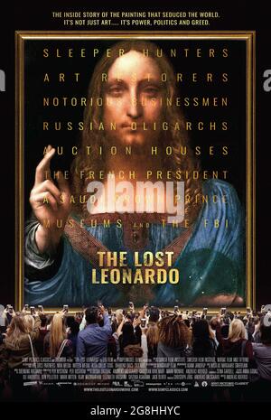 VERÖFFENTLICHUNG: 13. August 2021 TITEL: The Lost Leonardo STUDIO: Sony Picters Classics REGIE: Andreas Koefoed PLOT: The Mystery around the Salvator Mundi, the first painting by Leonardo da Vinci is be discovered for more than century, which has now seemed gone missing. MIT der HAUPTROLLE: Poster Art. (Kreditbild: © Sony Picics Classics/Entertainment Picics) Stockfoto