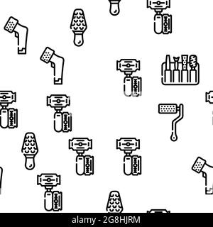Callus Entferner Werkzeug Vektor Nahtloses Muster Stock Vektor