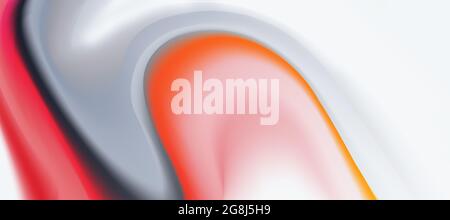 Abstrakte flüssige Hintergrund-Design, grau und rot Farbe Farbfluss, künstlerische Flüssigkeit bunten Hintergrund für Website, Broschüre, Banner, Poster. Stockfoto