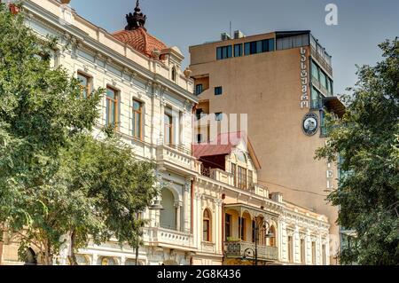 Tiflis, Davit Aghmashenebeli Avenue, HDR Bild Stockfoto