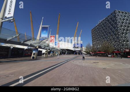 O2 Arena North Greenwich Peninsula Stockfoto