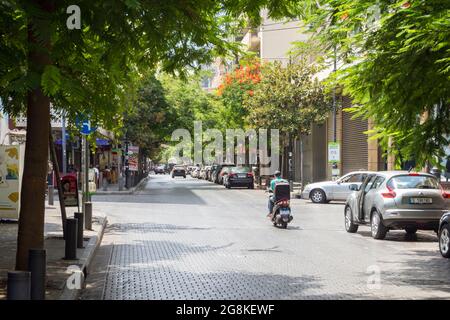 Beliebte Hamra Straße in Beirut, Libanon Stockfoto