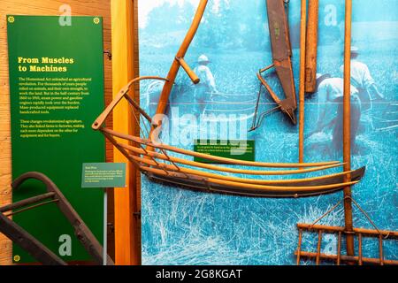 Besucherzentrum-Ausstellung, Homestead National Historical Park, Nebraska Stockfoto