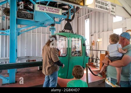 Monarch, Colorado - die Monarch Crest Scenic Tramway bringt Touristen zum 12,000 Meter hohen Gipfel des Monarch Ridge an der kontinentalen Kluft. Stockfoto