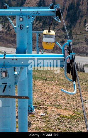 Monarch, Colorado - die Monarch Crest Scenic Tramway bringt Touristen zum 12,000 Meter hohen Gipfel des Monarch Ridge an der kontinentalen Kluft. Stockfoto