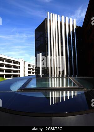 Wien, moderne Architektur in der Schule oder Hochschule oder Wirtschaftsuniversität in Wien, Österreich Stockfoto