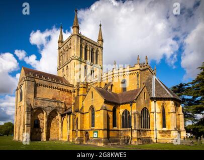 Großbritannien, England, Worcestershire, Pershore, Abbey, Kirche des Heiligen Kreuzes Stockfoto