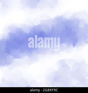 Abstrakter Hintergrund Mit Gebürsteter Lackfarbe. Pinsel gemalt digitale abstrakte Zeichnung in einem Verlauf von sanften Pastellblau Farben Kunstmalerei. Ausdrucksstarke Kreati Stockfoto