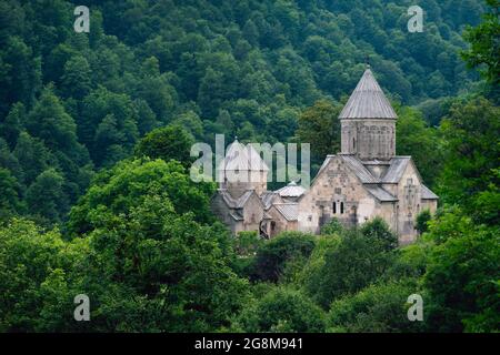 Haghartsin ist ein Kloster aus dem 13. Jahrhundert in der Nähe der Stadt Dilijan in der Provinz Tavush in Armenien. Wurde zwischen dem 10. Und 13. Jahrhundert erbaut. Stockfoto