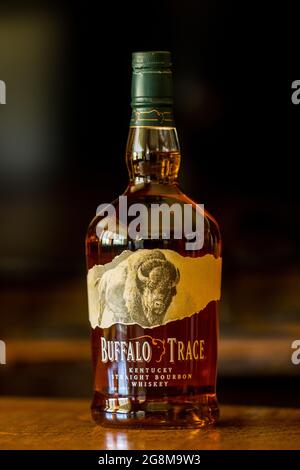 Buffalo Trace Bourbon Whiskey Stockfoto