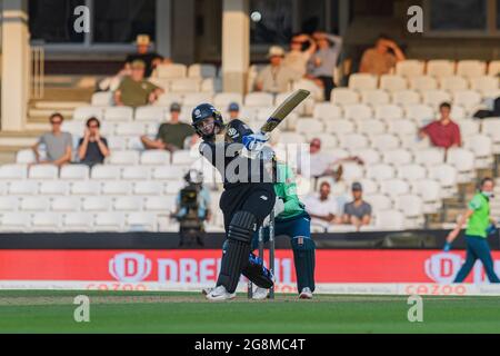 LONDON, GROSSBRITANNIEN. 21. Juli 2021. Während der Women's Hundred Between Oval Invincibles vs Manchester Originals am Mittwoch, den 21. Juli 2021 in LONDON, ENGLAND, auf dem Kia Oval Cricket Ground. Kredit: Taka G Wu/Alamy Live Nachrichten Stockfoto