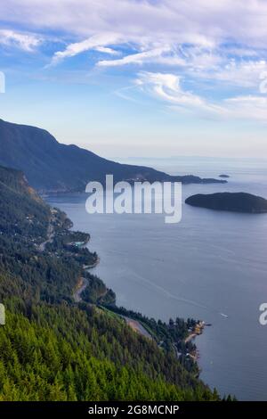 Tunnel Bluffs Wanderung, in Howe Sound, nördlich von Vancouver, British Columbia, Kanada Stockfoto