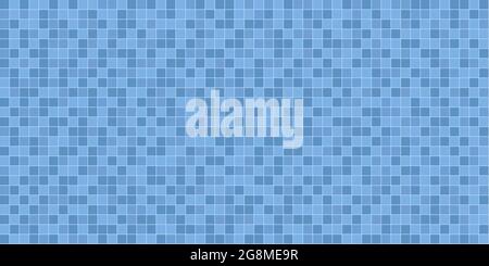 Vektor kachelbare Illustration von Schwimmbadfliesen in verschiedenen Blautönen Stock Vektor