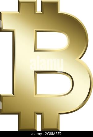 Vektordarstellung des Bitcoin-Symbols Stock Vektor