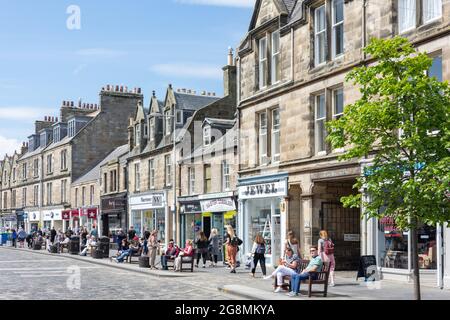 Market Street, St Andrews, Fife, Schottland, Großbritannien Stockfoto