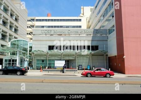 UCSF Medical Center am Mount Zion in San Francisco, Kalifornien; Forschungs- und Lehrkrankenhaus in der Bay Area, angeschlossen an die UCSF School of Medicine. Stockfoto