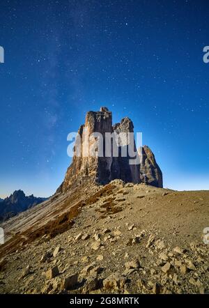 Mliky Weg über die Drei Zinnen, Alpen, Berge, Dolomiten, Italien Stockfoto