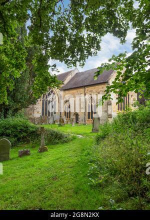 St. Lawrence Church im Dorf Mickleton in Gloucestershire Stockfoto