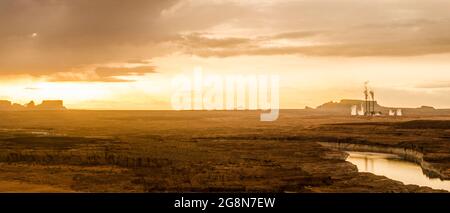 Lake Powell Arizona Landschaft und Sonnenuntergänge Stockfoto