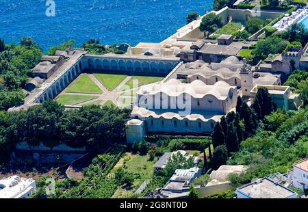 Certosa di San Giacomo ist ein Kartäuserkloster auf der Insel Capri, Kampanien, Italien, Europa Stockfoto