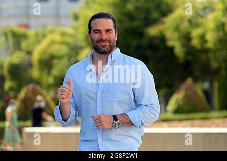 Madrid, Spanien. Juli 2021. Schauspieler Alejandro Nones posiert in Madrid, Donnerstag, 22. Juli 2021 Credit: CORDON PRESS/Alamy Live News Stockfoto