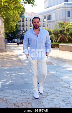 Madrid, Spanien. Juli 2021. Schauspieler Alejandro Nones posiert in Madrid, Donnerstag, 22. Juli 2021 Credit: CORDON PRESS/Alamy Live News Stockfoto