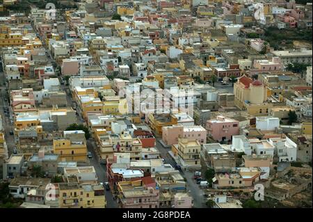 Luftaufnahme, Lampedusa Island, Sizilien, Norditalien, Europa Stockfoto